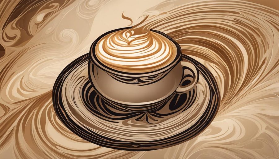 kawa z latte art